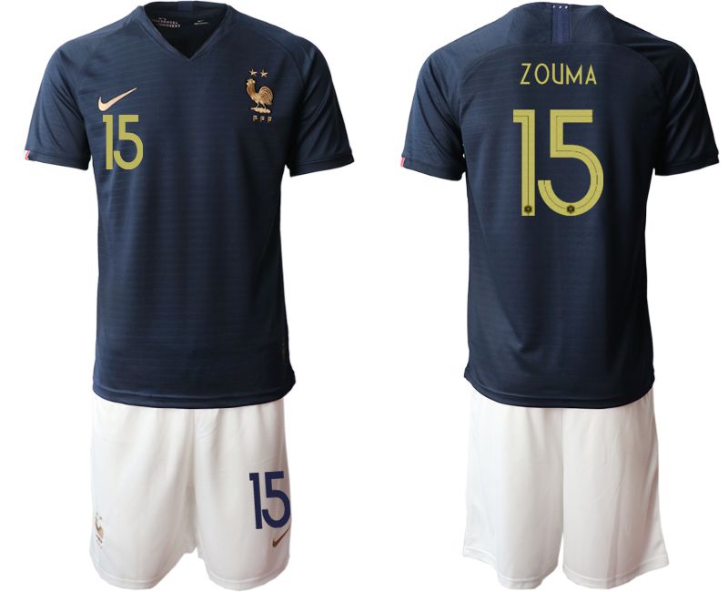 Men 2019-2020 Season National Team French home #15 blue Soccer Jerseys